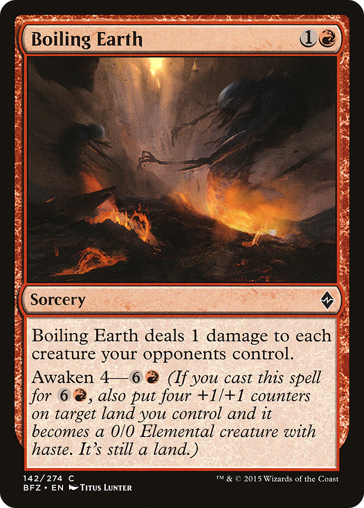 Image of Boiling Earth (BFZ-142) - Battle for Zendikar