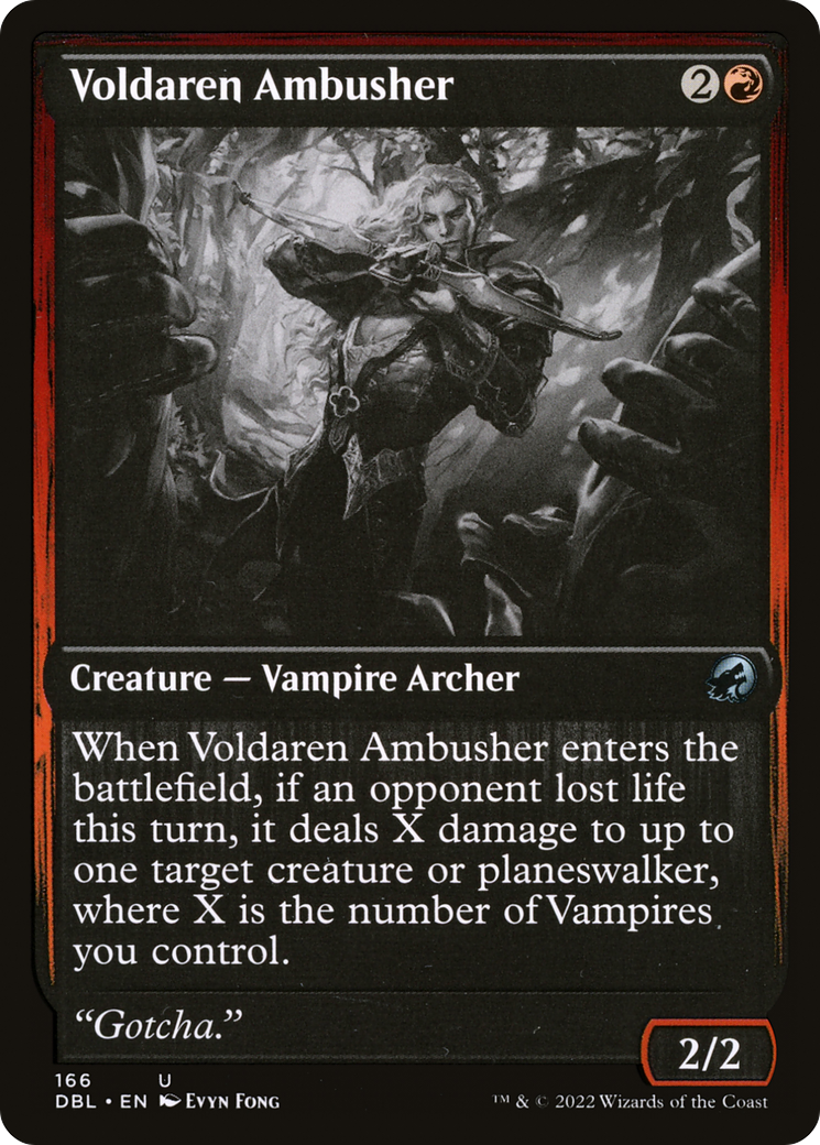 Image of Voldaren Ambusher (DBL-166) - Innistrad: Double Feature Foil