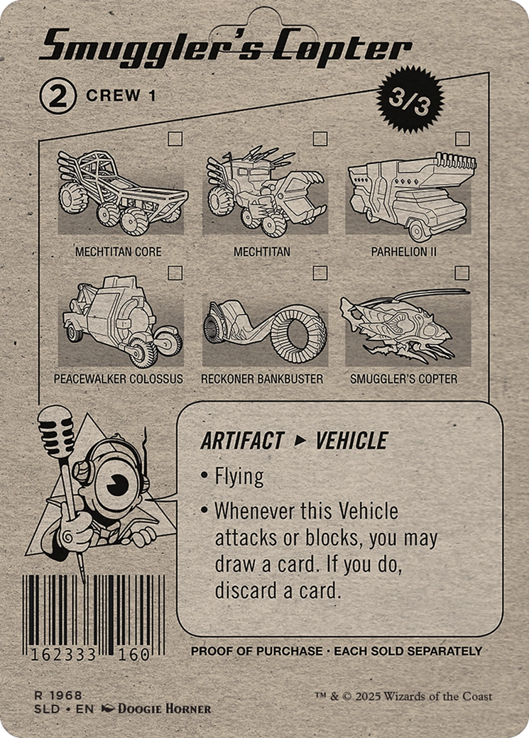 Image of Smuggler's Copter // Smuggler's Copter (SLD-1968) - Secret Lair Drop (Borderless) Foil