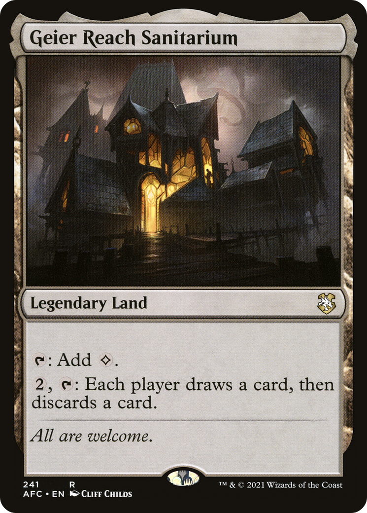 Image of Geier Reach Sanitarium (AFC-241) - Forgotten Realms Commander