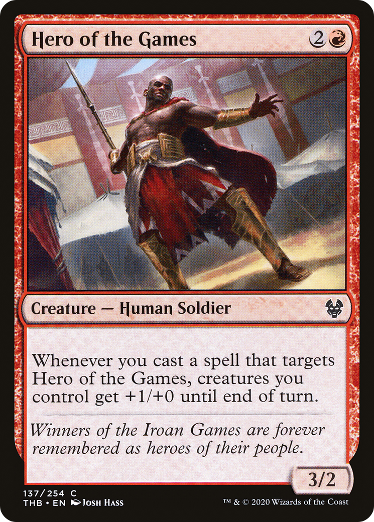 Image of Hero of the Games (THB-137) - Theros Beyond Death Foil