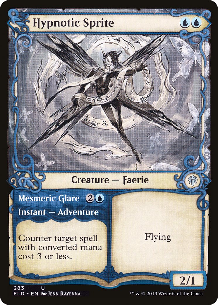 Image of Hypnotic Sprite (Showcase) (ELD-283) - Throne of Eldraine: (Showcase)