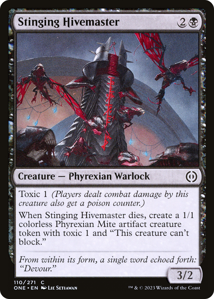 Image of Stinging Hivemaster (ONE-110) - Phyrexia: All Will Be One