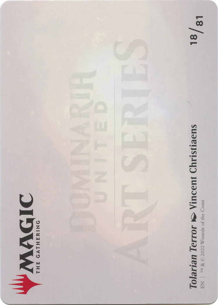 Image of Tolarian Terror // Tolarian Terror (ADMU-018) - Dominaria United Art Series (Borderless)