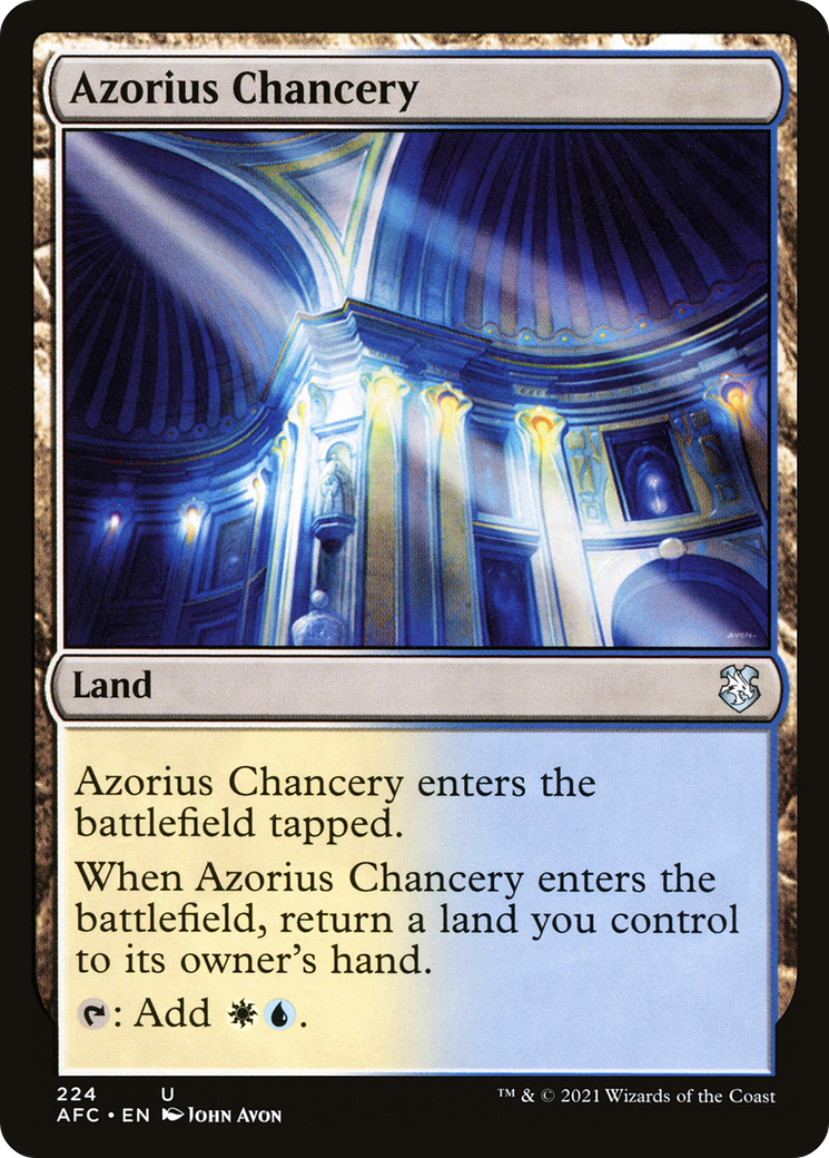 Image of Azorius Chancery (AFC-224) - Forgotten Realms Commander