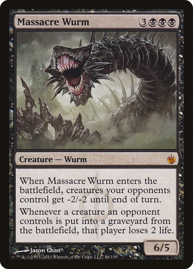 Image of Massacre Wurm (MBS-046) - Mirrodin Besieged