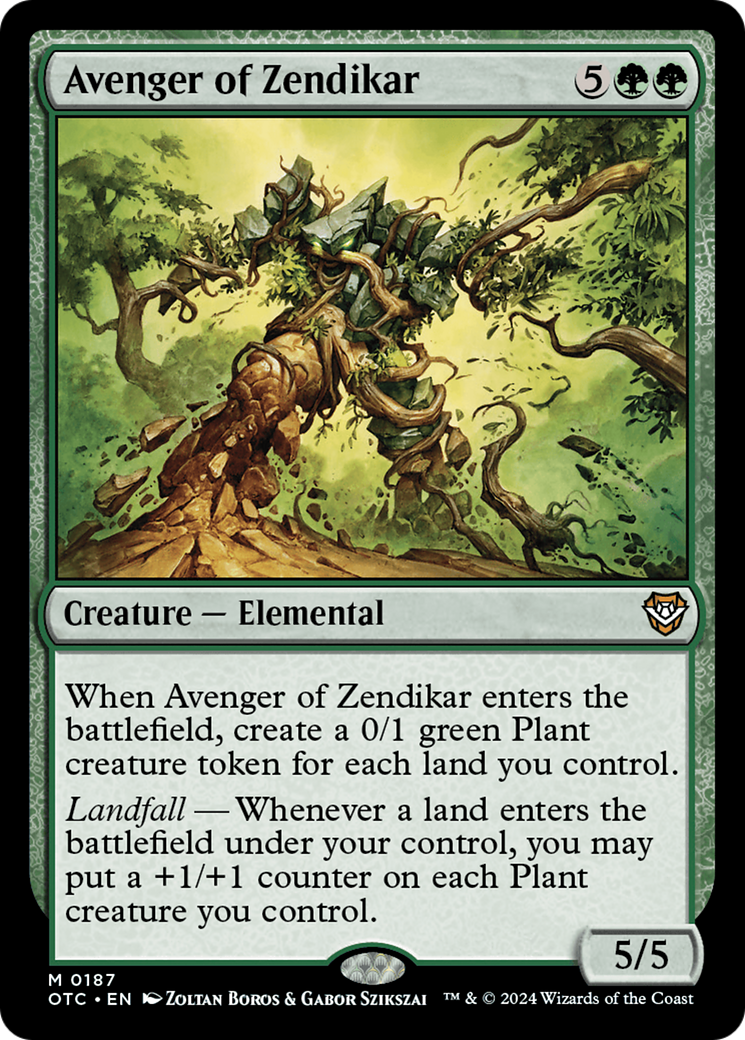 Image of Avenger of Zendikar (OTC-187) - Outlaws of Thunder Junction Commander