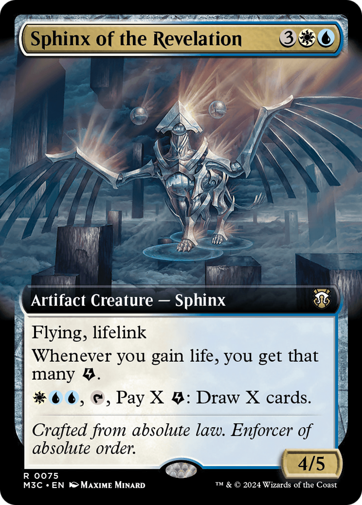 Image of Sphinx of the Revelation (Extended Art) (M3C-075) - Modern Horizons 3 Commander: (Extended Art)