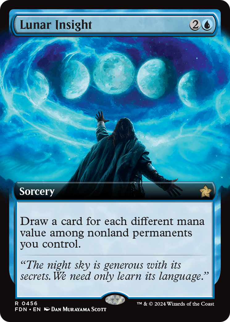Image of Lunar Insight (Extended Art) (FDN-456) - Foundations: (Extended Art) Foil
