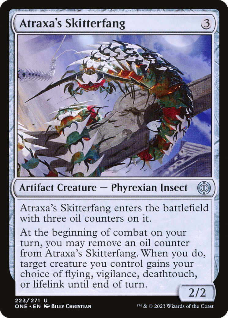 Image of Atraxa's Skitterfang (ONE-223) - Phyrexia: All Will Be One Foil