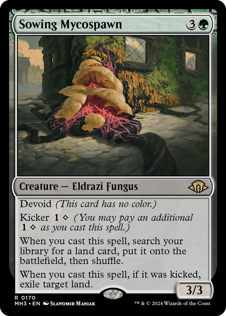 Image of Sowing Mycospawn (MH3-170) - Modern Horizons 3: (devoid) Foil