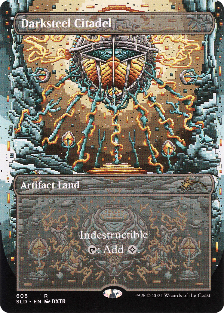 Image of Darksteel Citadel (SLD-608) - Secret Lair Drop (Borderless) Foil