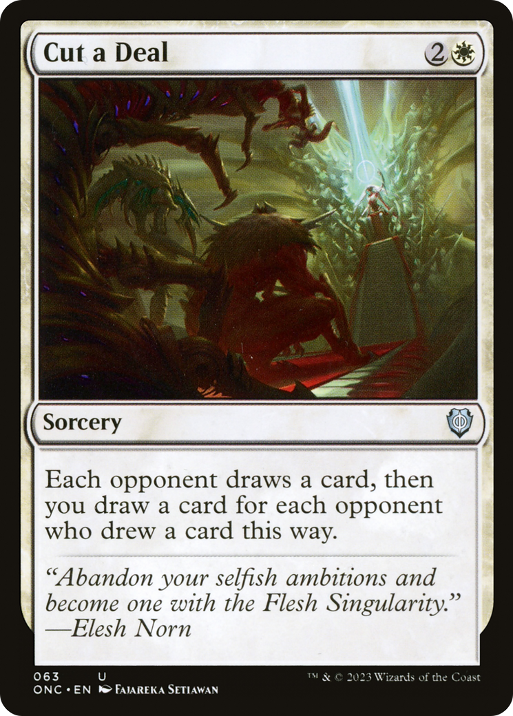 Image of Cut a Deal (ONC-063) - Phyrexia: All Will Be One Commander