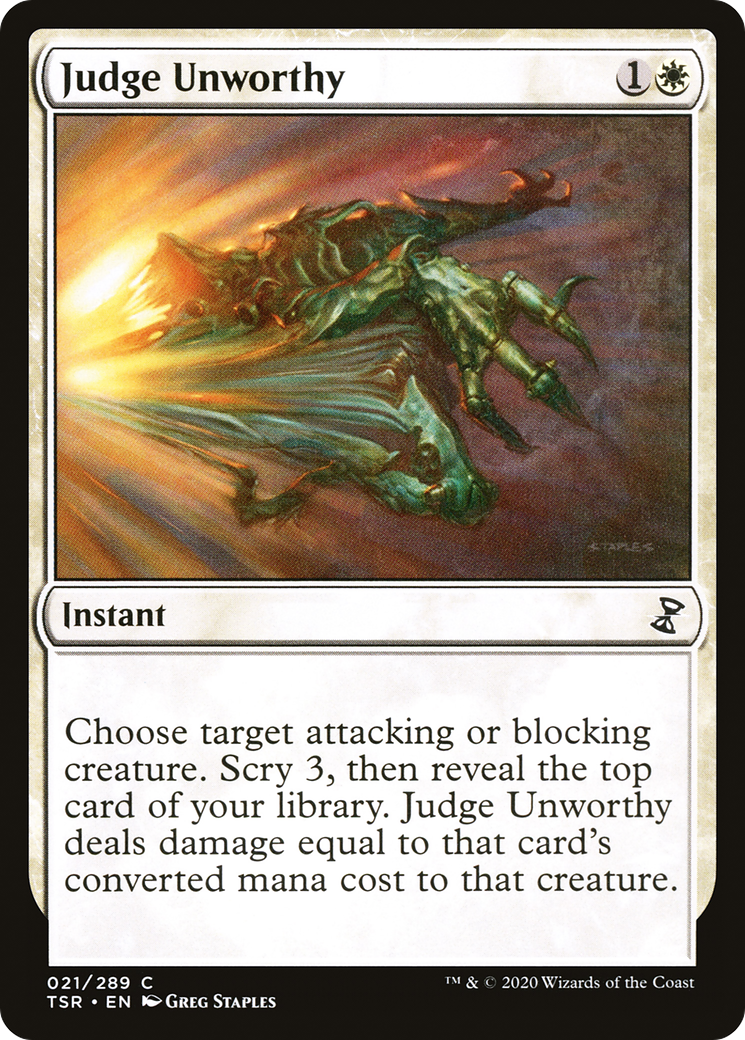Image of Judge Unworthy (TSR-021) - Time Spiral Remastered Foil