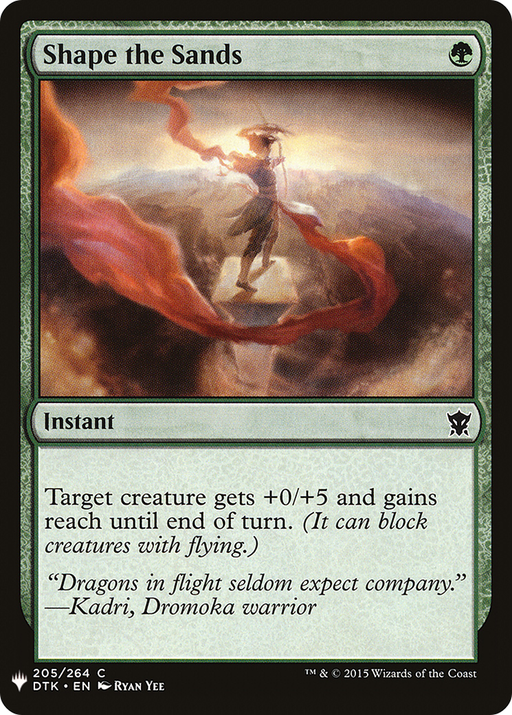 Image of Shape the Sands (LIST-DTK-205) - The List