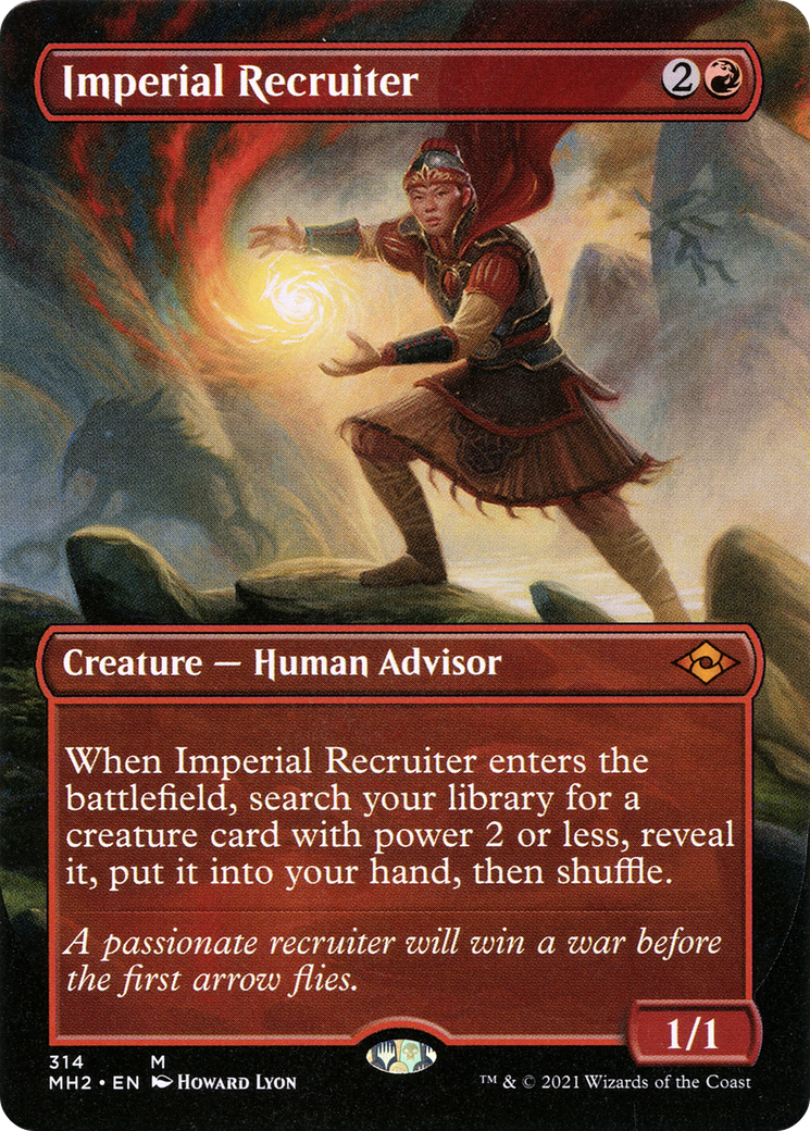 Image of Imperial Recruiter (Borderless) (MH2-314) - Modern Horizons 2 (Borderless) Foil