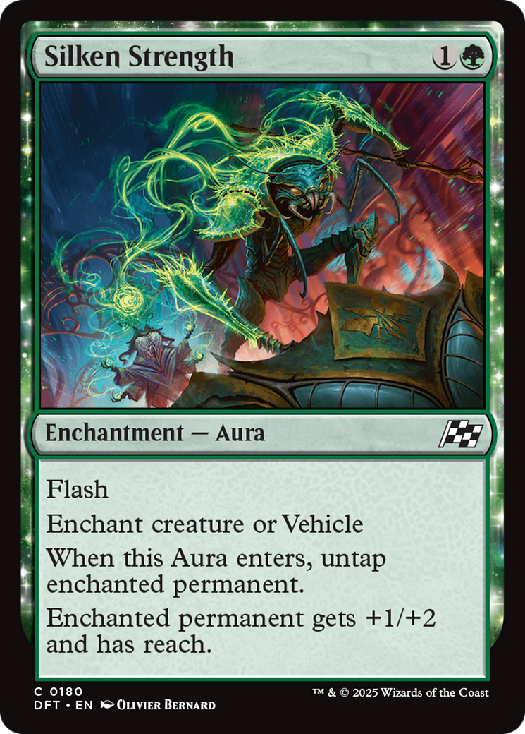 Image of Silken Strength (DFT-180) - Aetherdrift: (enchantment)
