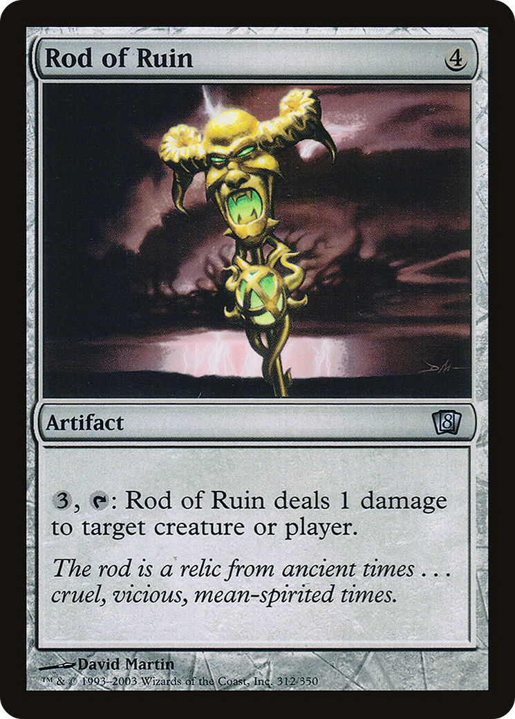 Image of Rod of Ruin (8ED-312) - 8th Edition Foil
