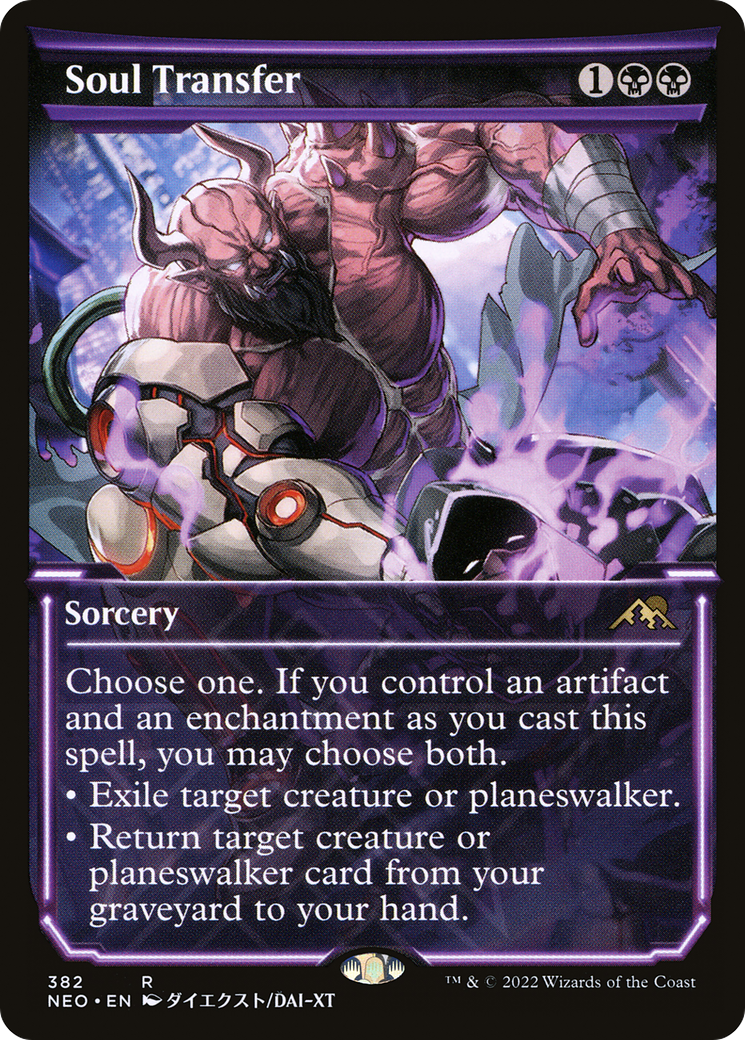 Image of Soul Transfer (Showcase) (NEO-382) - Kamigawa: Neon Dynasty: (Showcase)