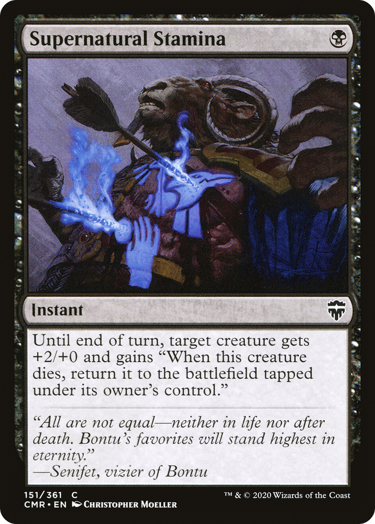 Image of Supernatural Stamina (CMR-151) - Commander Legends