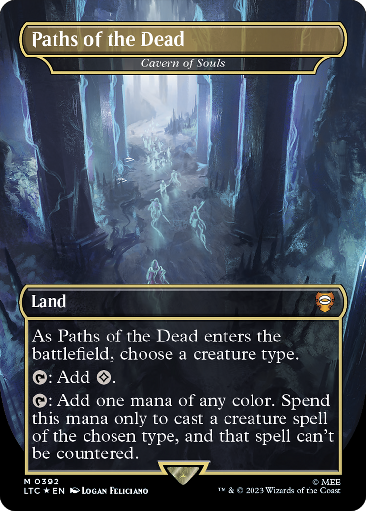 Image of Paths of the Dead - Cavern of Souls (Surge Foil) (LTC-392) - Tales of Middle-earth Commander / Paths of the Dead (Borderless) Foil