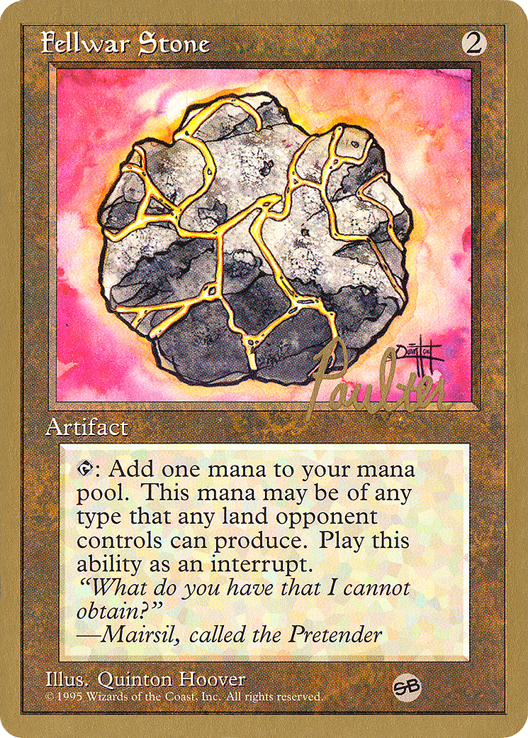 Image of Fellwar Stone - 1996 Preston Poulter (4ED) (SB) (WCD-) - Pro Tour Collector Set