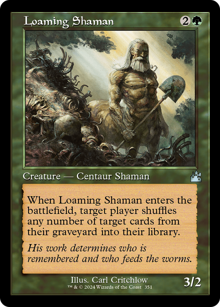Image of Loaming Shaman (Retro Frame) (RVR-351) - Ravnica Remastered
