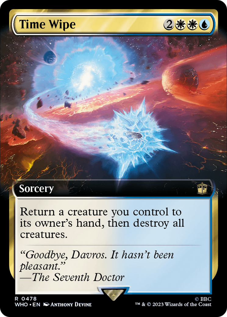 Image of Time Wipe (Extended Art) (WHO-478) - Doctor Who: (Extended Art) Foil