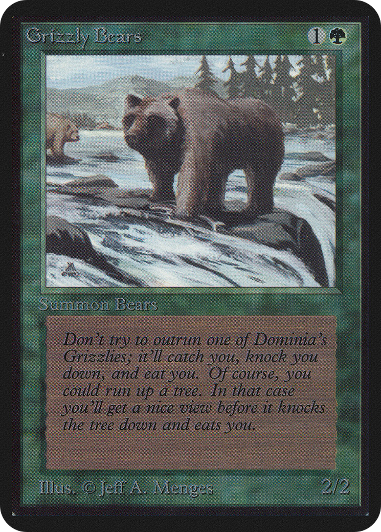 Image of Grizzly Bears (LEA-) - Limited Edition Alpha