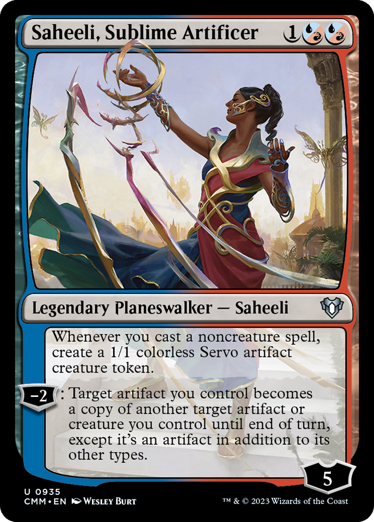 Image of Saheeli, Sublime Artificer (CMM-935) - Commander Masters