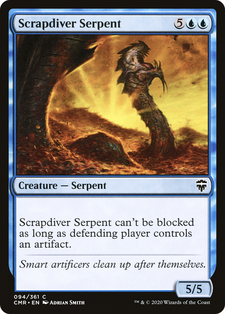 Image of Scrapdiver Serpent (CMR-094) - Commander Legends Foil