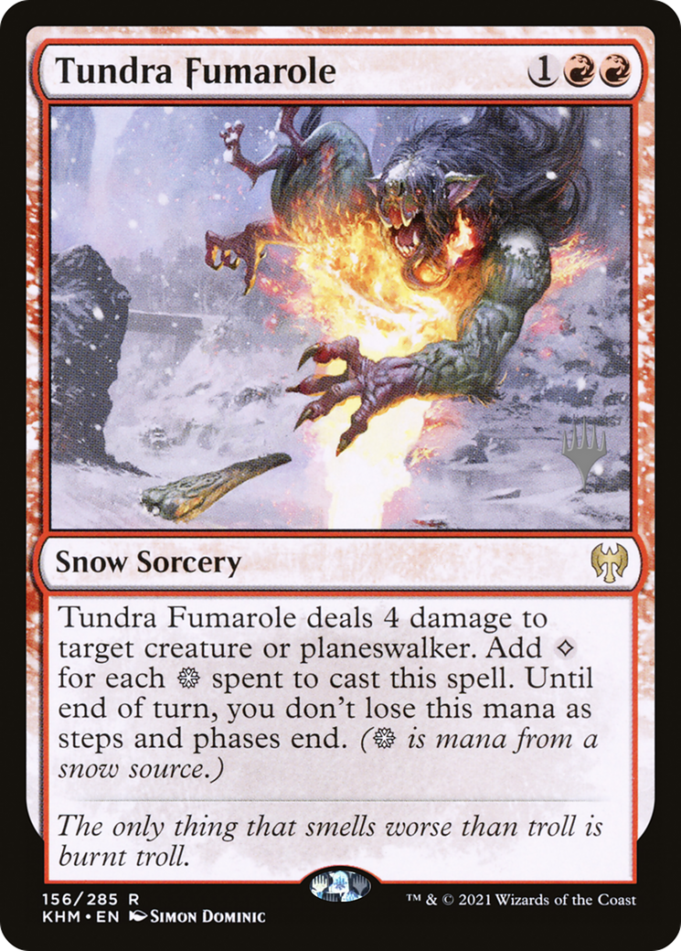 Image of Tundra Fumarole (PPKHM-156) - Kaldheim Promos: (snow) Foil