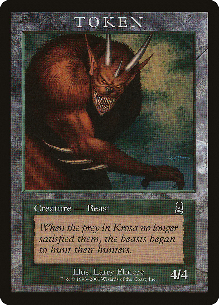 Image of Beast Token (ODY) (MPRP-) - Magic Player Rewards 2001