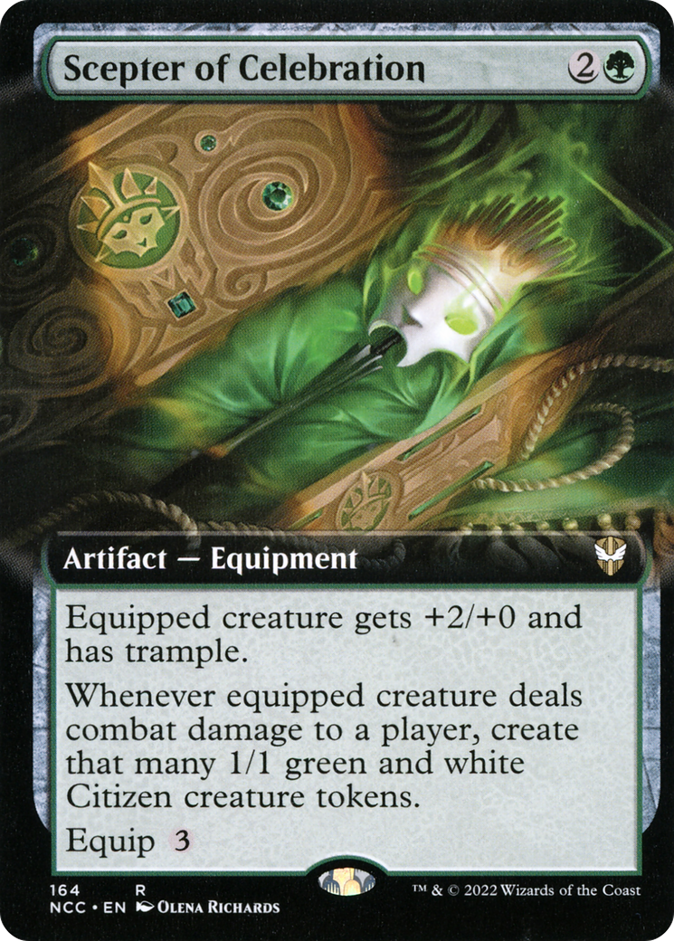 Image of Scepter of Celebration (Extended Art) (NCC-164) - New Capenna Commander: (Extended Art)