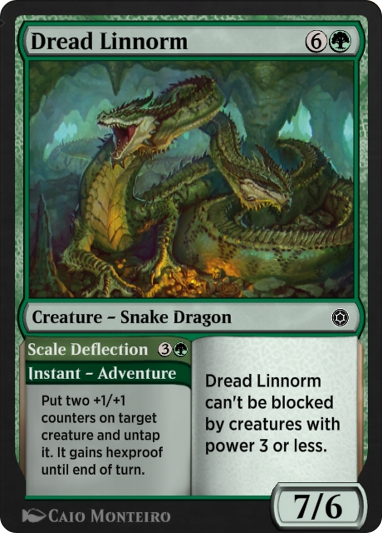 Image of Dread Linnorm // Scale Deflection (HBG-206) - Alchemy Horizons: Baldur's Gate
