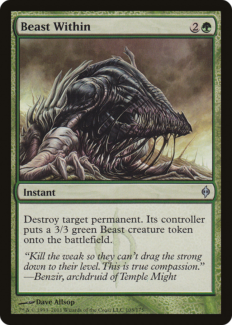 Image of Beast Within (NPH-103) - New Phyrexia Foil