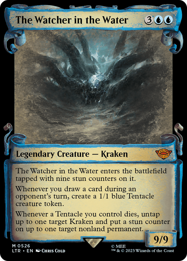 Image of The Watcher in the Water (Showcase Scrolls) (LTR-526) - The Lord of the Rings: Tales of Middle-earth: (Showcase) Foil