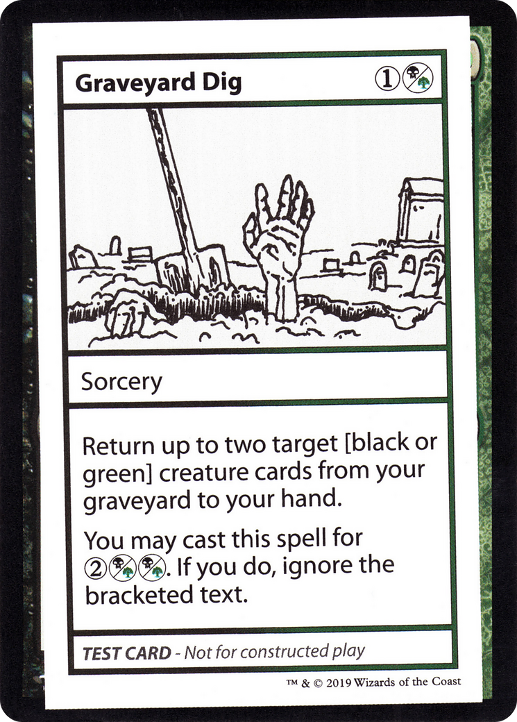 Image of Graveyard Dig (No PW Symbol) (CMB1-) - Mystery Booster Playtest Cards 2021