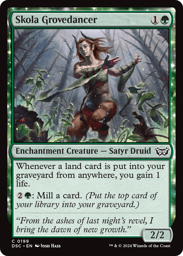 Image of Skola Grovedancer (DSC-199) - Duskmourn: House of Horror Commander: (enchantment)
