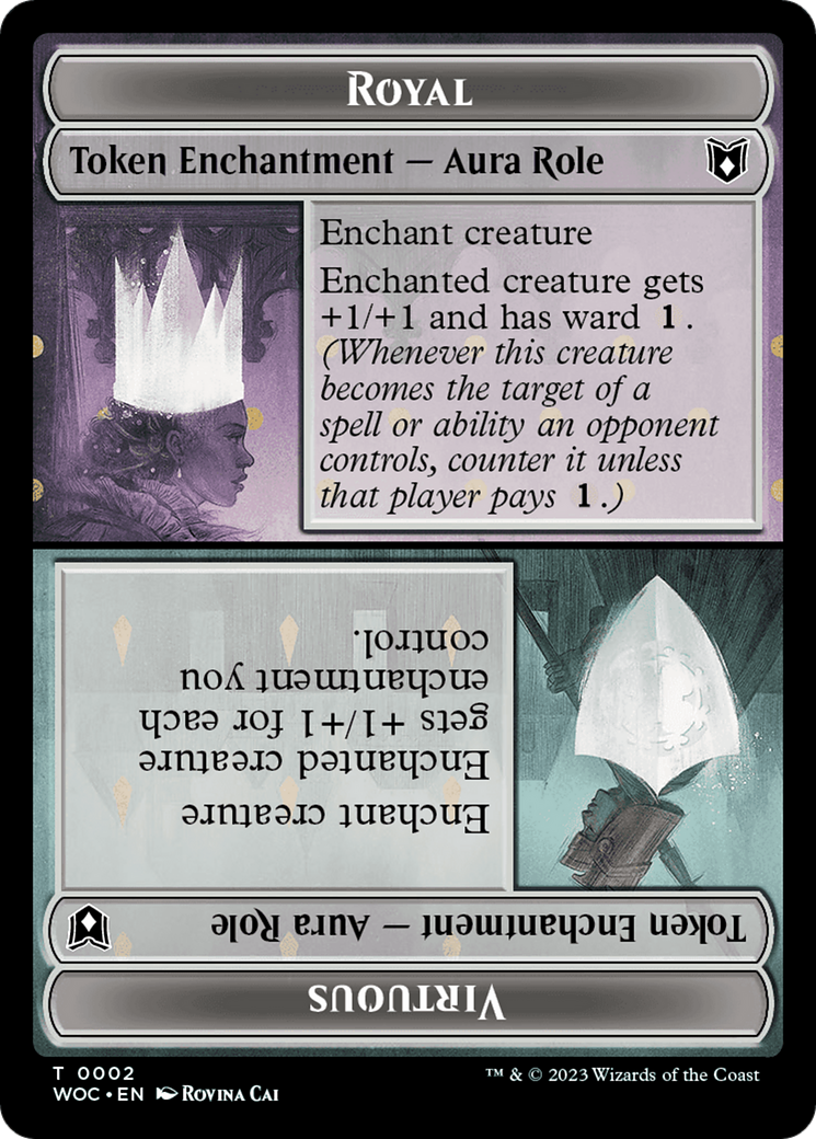 Image of Royal // Virtuous (TWOC-002) - Wilds of Eldraine Commander Tokens Foil