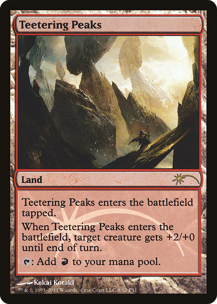 Image of Teetering Peaks (FNM-) - Friday Night Magic 2011 Foil