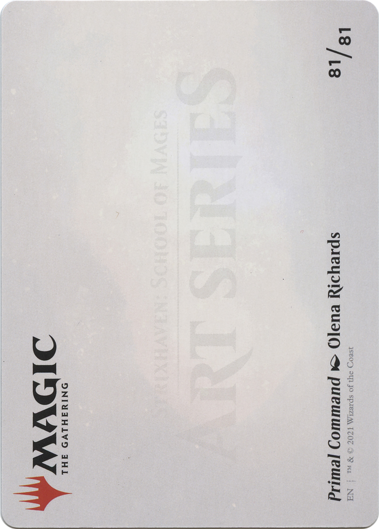Image of Primal Command // Primal Command (ASTX-081) - Strixhaven Art Series (Borderless)