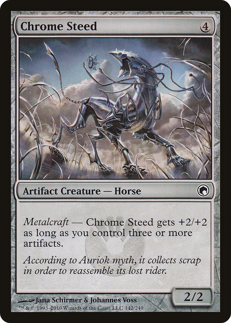 Image of Chrome Steed (SOM-142) - Scars of Mirrodin Foil