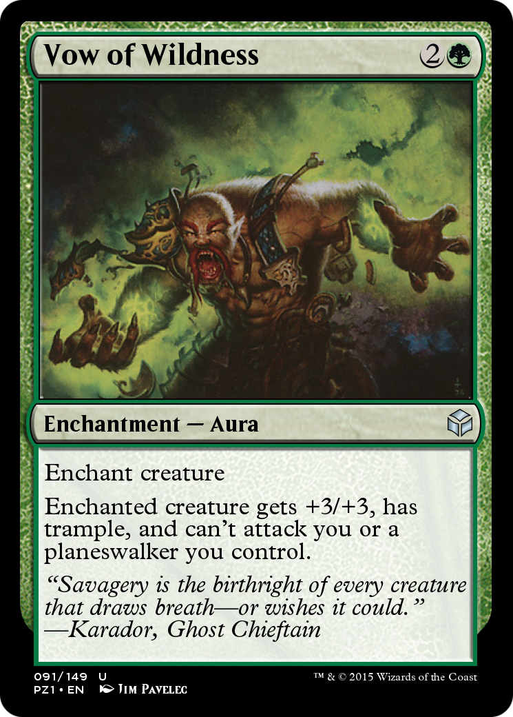 Image of Vow of Wildness (PZ1-091) - Legendary Cube Prize Pack