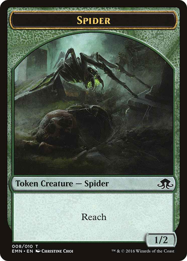 Image of Spider Token (EMN-008) - Eldritch Moon Tokens