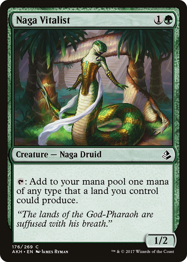 Image of Naga Vitalist (AKH-176) - Amonkhet Foil