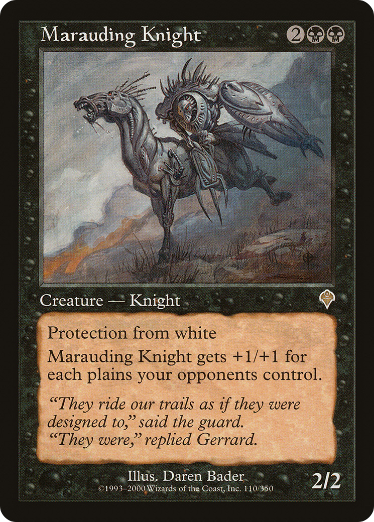 Image of Marauding Knight (INV-110) - Invasion Foil