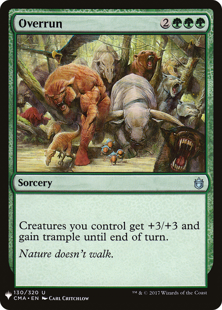 Image of Overrun (LIST-CMA-130) - The List