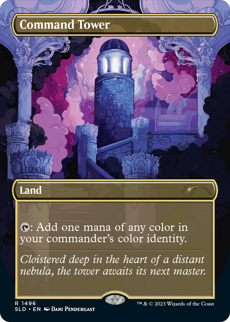 Image of Command Tower (1496) (SLD-1496) - Secret Lair Drop (Borderless)