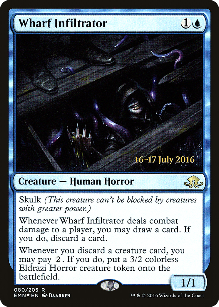 Image of Wharf Infiltrator (PRE-080) - Eldritch Moon Promos Foil